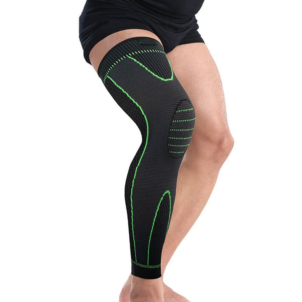 1PCS Mumian S33 Classic Black And Green Knitted Thermal Lengthen Sports Kneecaps freeshipping - Etreasurs