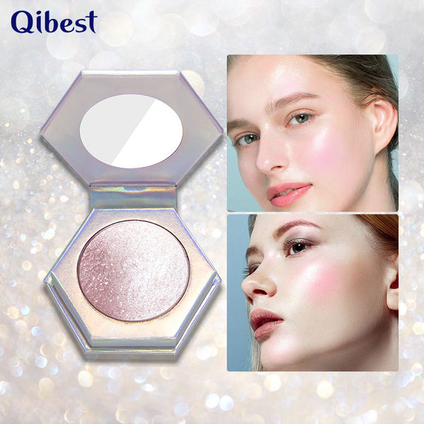 QIBEST Highlighting Powder High Gloss Diamond Sparkling Mashed Potatoes Brightening And Repairing Highlighting Powder