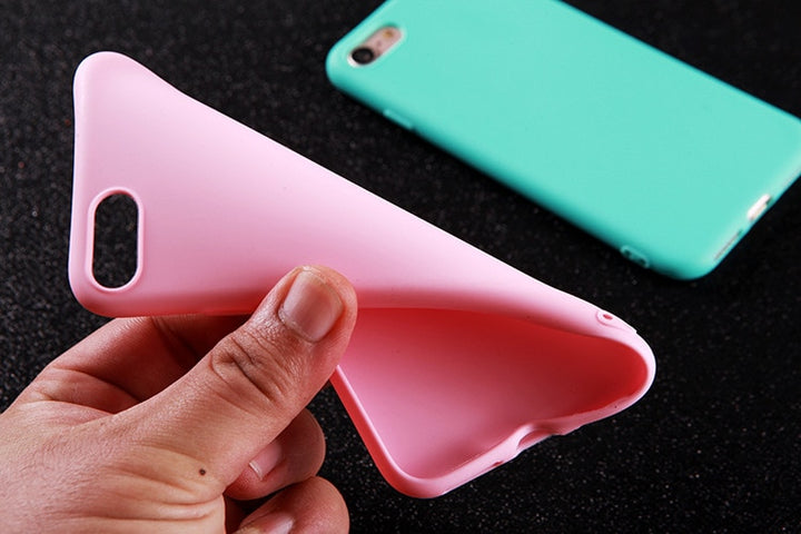 Silicone Matte Case For iPhone 11 Pro Max Case Soft Back Cover For iPhone 11 X 6 6s 7 7 Plus 8 8 Plus Protective Cases freeshipping - Etreasurs