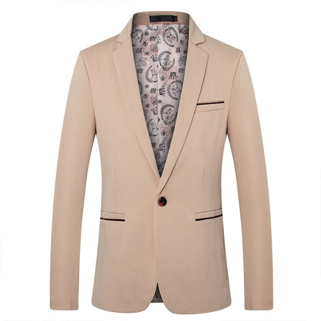 British's Style Casual Slim Fit Suit Jacket Male Blazers Men Coat Terno Masculino Plus Size 5XL freeshipping - Etreasurs