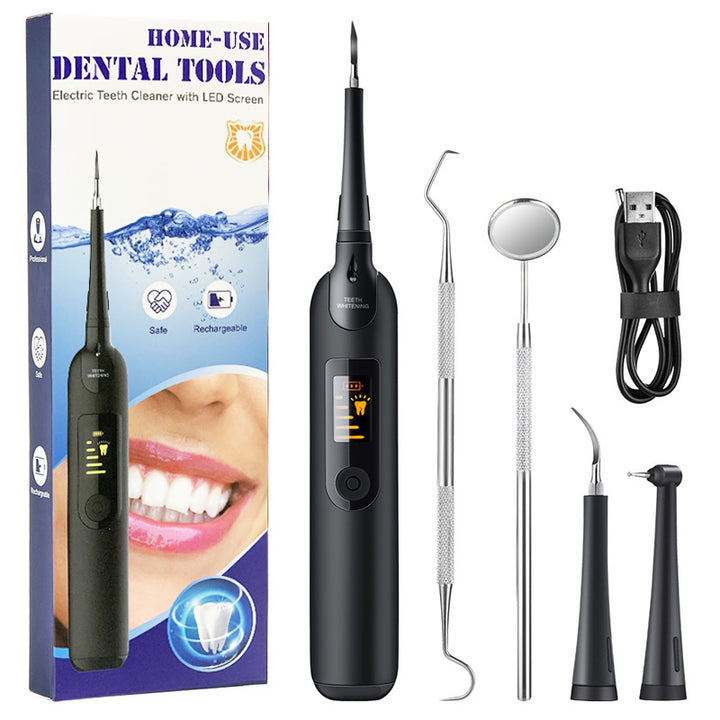 5-Speed Electric Tooth Cleaning Device LED Display Tooth Cleaning Device Set Home Beauty Device To Remove Calculus Tooth Cleaning Device freeshipping - Etreasurs