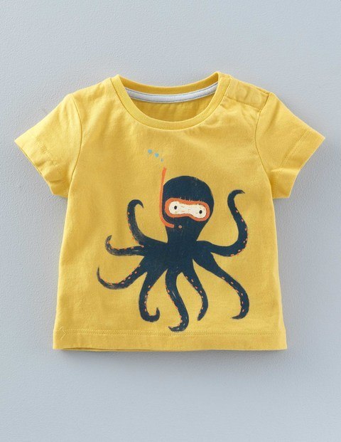 The United States and Europe Boy Octopus Octopus Printed T-shirt + Striped Pants 2 Sets of Children's Suit Boys Clothing Set freeshipping - Etreasurs
