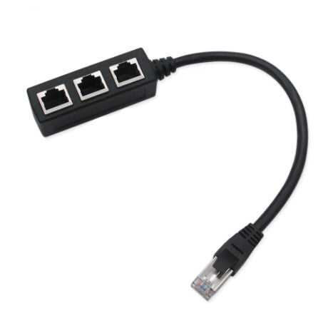RJ45 Extension Cable One Point Three Network Cable Transfer Connection Line One Male Three Bus Network