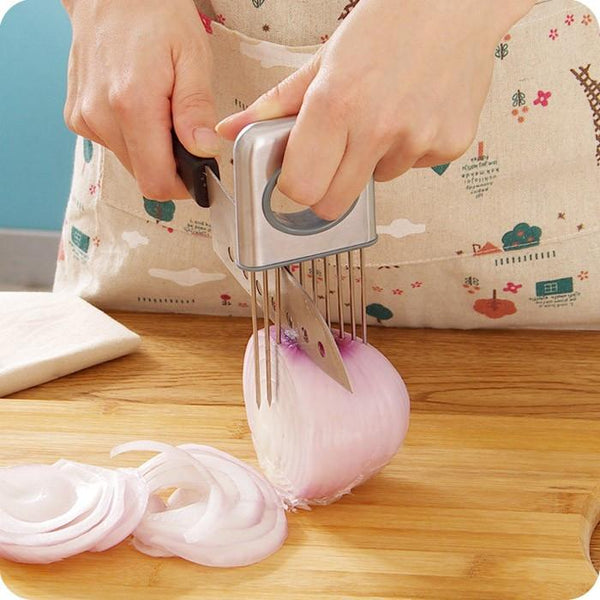 Easy Onion Holder Slicer freeshipping - Etreasurs