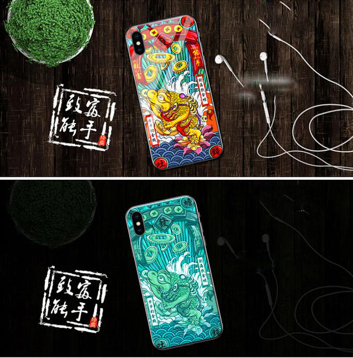 Luminous Glass Phone Case  for iPhone X XR XS Max 8 7 6 6S freeshipping - Etreasurs