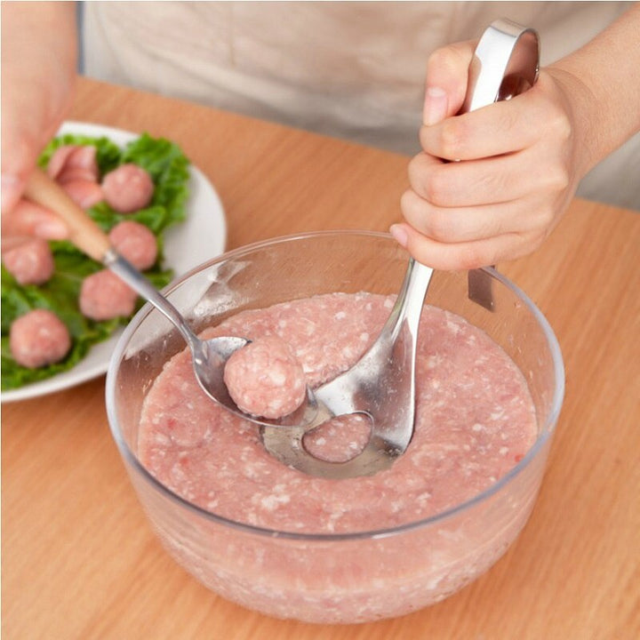 1Pcs Meat Meatballs Maker Stainless Steel Mold Household Manual Non-Stick Beef Ball Cow Tool Accessories Kitchen 2019NEW Hot DIY freeshipping - Etreasurs