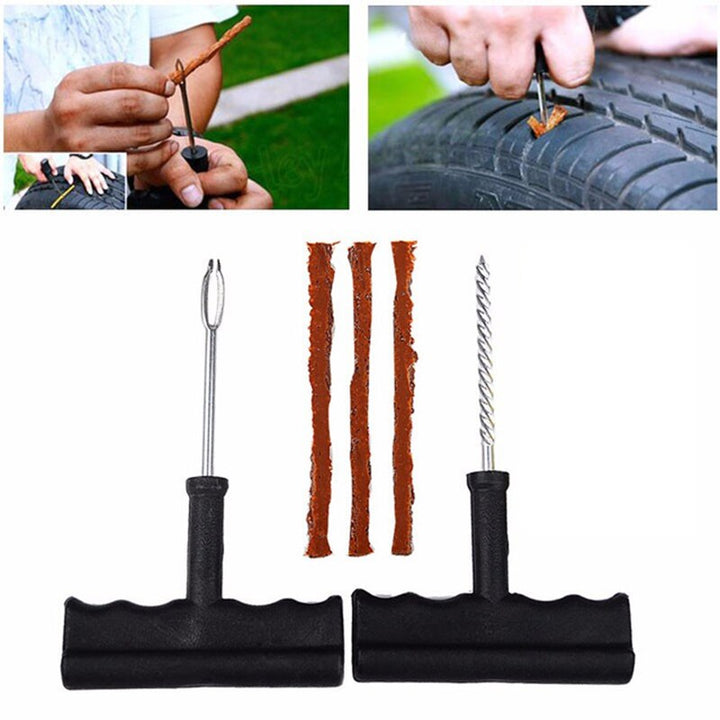 Car Tire Repair Tool Kit For Tubeless Emergency Tyre Fast Puncture Plug Repair Block Air Leaking For Car/Truck/Motobike freeshipping - Etreasurs