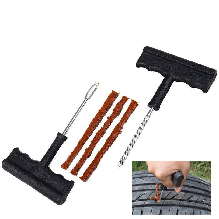 Car Tire Repair Tool Kit For Tubeless Emergency Tyre Fast Puncture Plug Repair Block Air Leaking For Car/Truck/Motobike freeshipping - Etreasurs