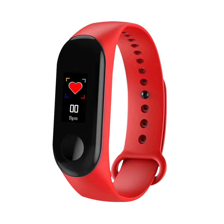 M3 Color Screen Smart Bracelet Motion Heart Rate Blood Pressure Monitoring Sleep Monitoring Waterproof Information Push freeshipping - Etreasurs