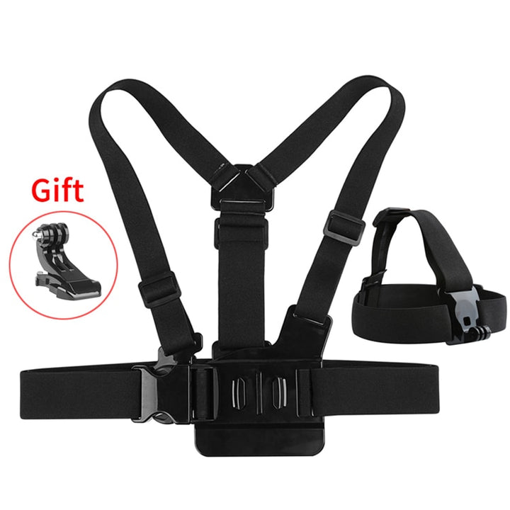 SHOOT Adjustable Harness Chest Strap Head Strap Belt for GoPro Hero 9 8 7 5 Black Xiaomi Yi 4K Sjcam Sj4000 Go Pro 7 8 Accessory freeshipping - Etreasurs