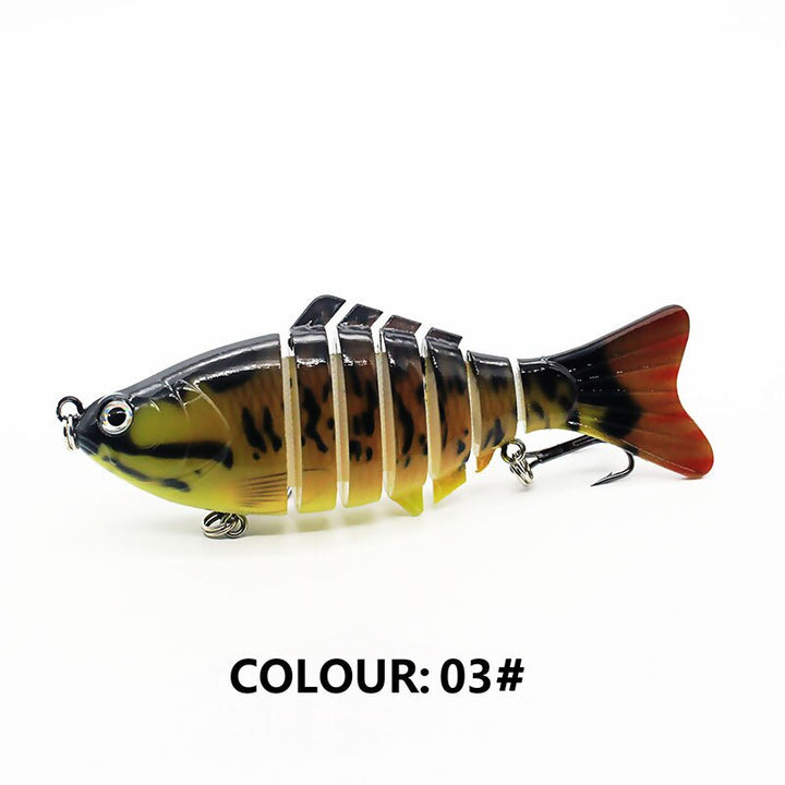 Multi Jointed Fishing Lure Sinking Artificial Wobbler Bait Hard Bait Swimbait 10cm/15.7g Fishing Tackle 7 Sections Crankbait freeshipping - Etreasurs