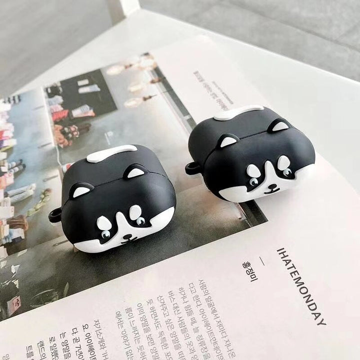 Huskie Dog for Airpods Case for Charging Box Wireless Earphone Cover Case Silicone Headphone Protective Cover Case for AirPods 2 freeshipping - Etreasurs