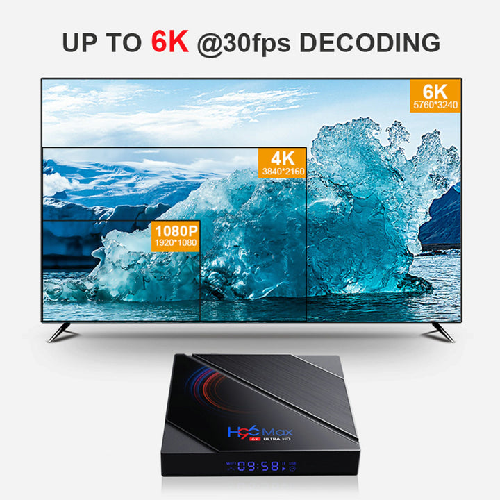 LEMFO H96 Max H616 Smart TV Box Android 10 Support 6K 3D Youtube Google Play 4G 64GB H96max Set Top Box 2021 freeshipping - Etreasurs