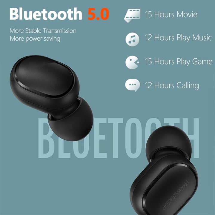 Xiaomi Redmi Airdots 2 Earbuds True Wireless Earphone Bluetooth 5.0 Noise Reductio Headset With Mic Tws Original Xiaomi Airdots freeshipping - Etreasurs