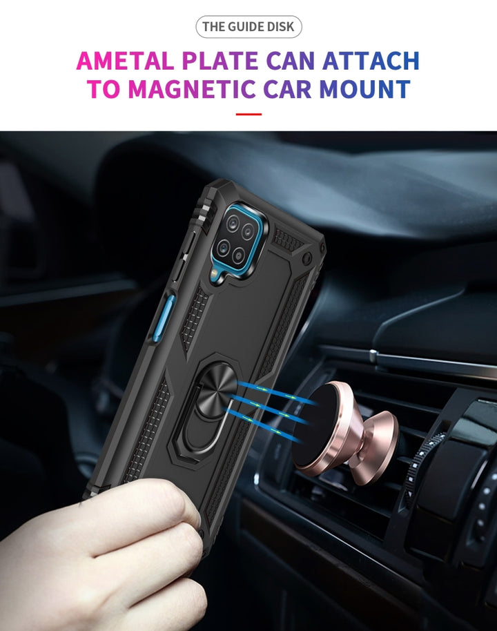 New Phone Accessories Dropshipping TPU + PC Protective Case with 360 Degree Rotating Holder for Samsung Galaxy A12 5G freeshipping - Etreasurs