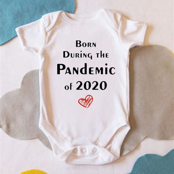 2020 Newborn Baby Onesies Born 2020 Printed Letter Short Sleeved Toddler Girls Romper Kids Summer Clothes Roupa De Bebes Pajamas freeshipping - Etreasurs