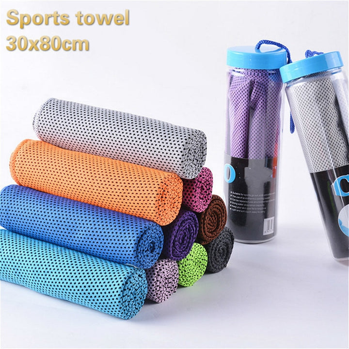 Colors Men And Women Gym Club Yoga Sports Cold Washcloth Running Football Basketball Cooling Ice Beach Towel Lovers Gift Toallas freeshipping - Etreasurs