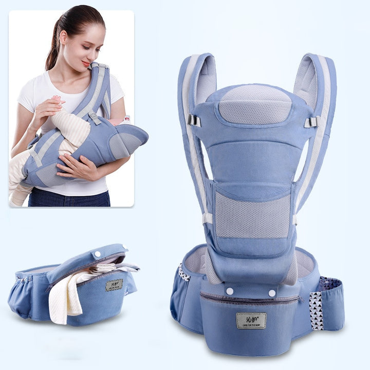 New 0-48 Month Ergonomic Baby Carrier Infant Baby Hipseat Carrier 3 In 1 Front Facing Ergonomic Kangaroo Baby Wrap Sling freeshipping - Etreasurs
