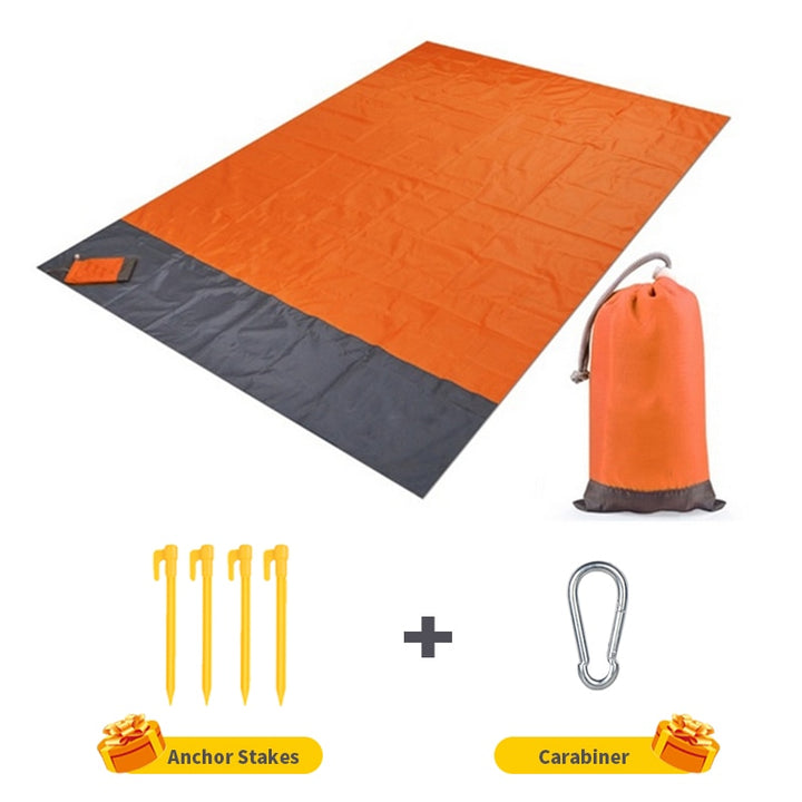 2x2.1m Waterproof Pocket Beach Blanket Folding Camping Mat Mattress Portable Lightweight Mat Outdoor Picnic Mat Sand Beach Mat freeshipping - Etreasurs