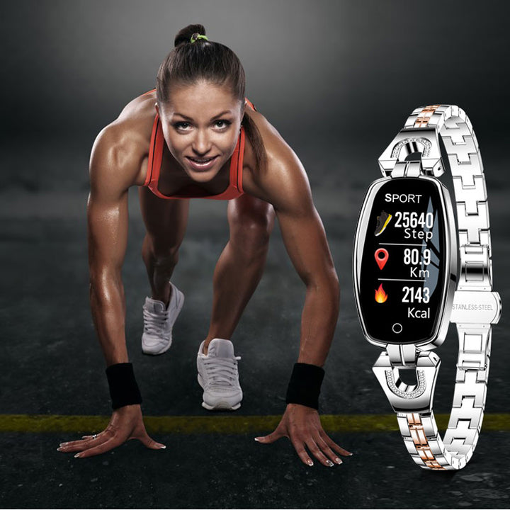 2021 H8 and H8 pro Women Smartwatch Heart Rate Monitor Blood Pressure Smart watch Band  Fitness Tracker lady bracelet Wristband freeshipping - Etreasurs