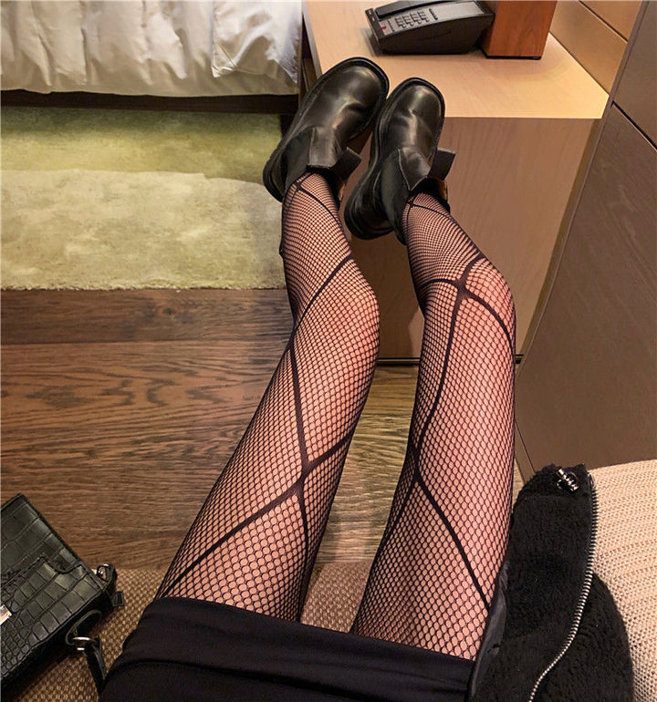 Hot Selling Women's Long Sexy Fishnet Stockings Fish Net Pantyhose Mesh Nylon Tights Lingerie Skin Thigh High Stocking Hosiery freeshipping - Etreasurs