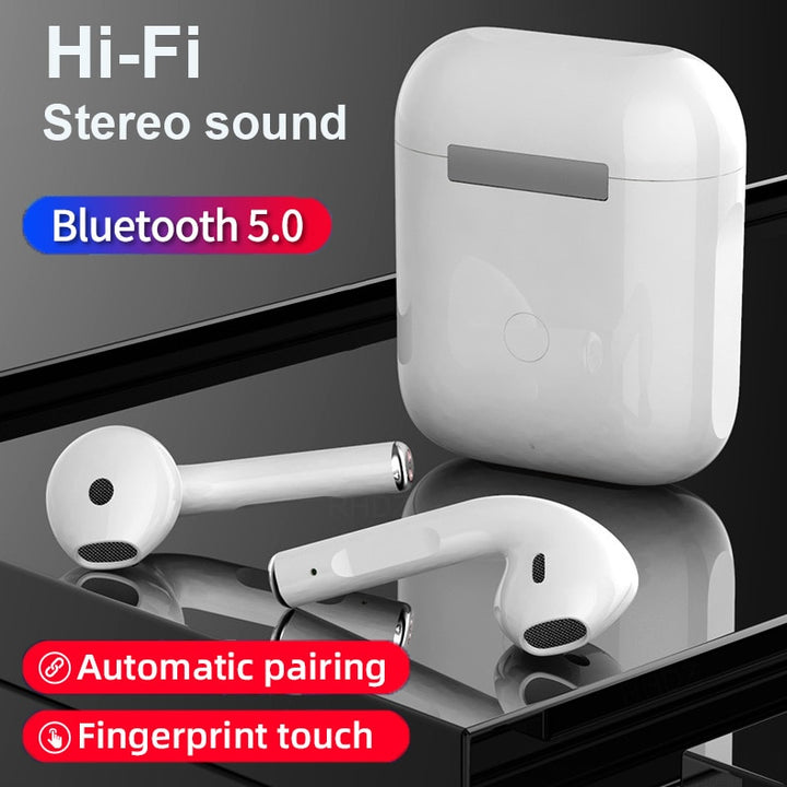 Original i12 tws Stereo Wireless 5.0 Bluetooth Earphone Earbuds Headset With Charging Box For iPhone Android Xiaomi smartphones freeshipping - Etreasurs