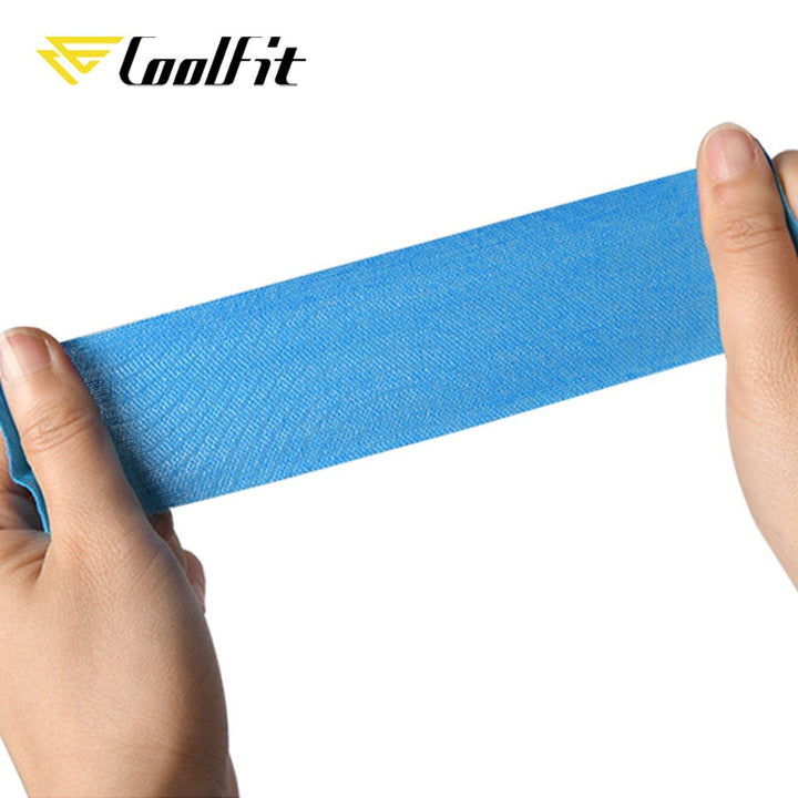 CoolFit 5 Size Kinesiology Tape Athletic Recovery Self Adherent Wrap Taping Medical Muscle Pain Relief Knee Pads Protector freeshipping - Etreasurs