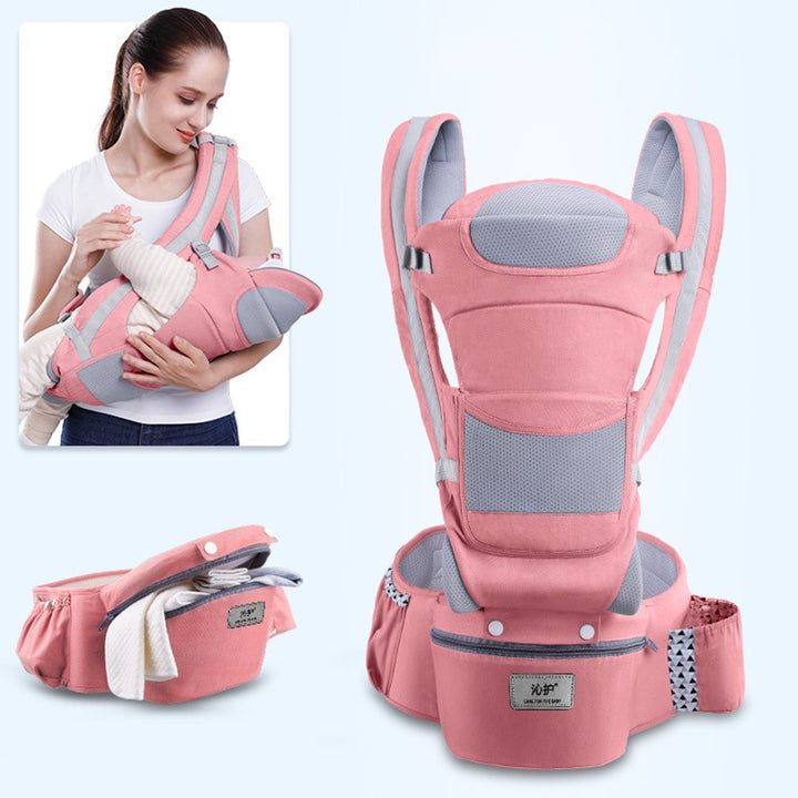 New 0-48 Month Ergonomic Baby Carrier Infant Baby Hipseat Carrier 3 In 1 Front Facing Ergonomic Kangaroo Baby Wrap Sling freeshipping - Etreasurs