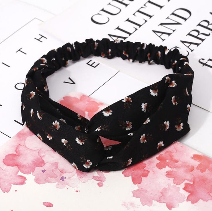 Fashion Women Girls Summer Bohemian Hair Bands Print Headbands Vintage Cross Turban Bandage Bandanas HairBands Hair Accessories freeshipping - Etreasurs