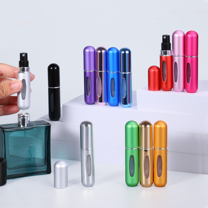 5ml Perfume Atomizer Portable Liquid Container For Cosmetics Mini Aluminum Spray Alcochol Empty Bottle  Refillable For Traveling freeshipping - Etreasurs