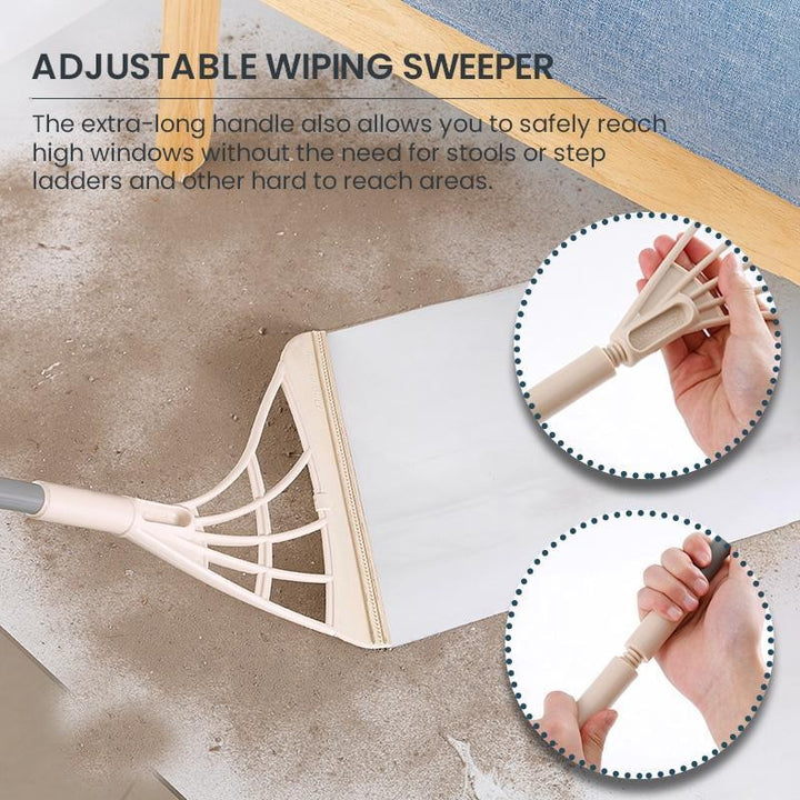 Rubber Broom Hand Push Sweeper Magic Broom Floor Wiper Squeegee for Floor Cleaning Floor Squeegee Sweeping Brush Pet Hair Broom freeshipping - Etreasurs