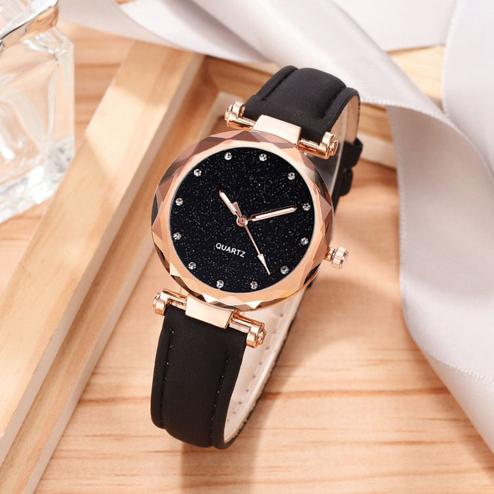 Casual Women Romantic Starry Sky Wrist Watch bracelet Leather Rhinestone Designer Ladies Clock Simple Dress Gfit  Montre Femme freeshipping - Etreasurs