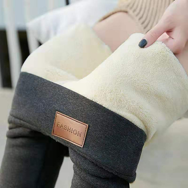 Women Warm Leggings Winter Velvet Pants Cold-resistant Keep Warm Fleece Legging Solid Color Legging Stretchy Comfortable freeshipping - Etreasurs