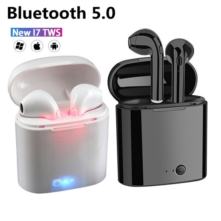 Hot Sale I7s TWS Bluetooth Earphone For All Smart Phone Sport headphones Stereo Earbud Wireless Bluetooth Earphones In-ear freeshipping - Etreasurs