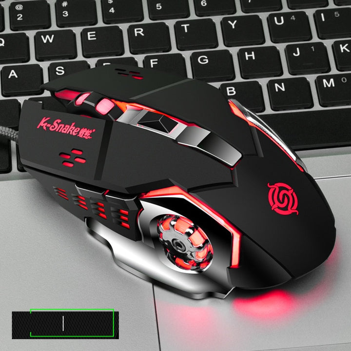 Hot Selling Viper Competition Q5 USB Wired 4 Grades DPI 1200/1600/2400/3200 6 Buttons Online Games Competitive Mouse freeshipping - Etreasurs