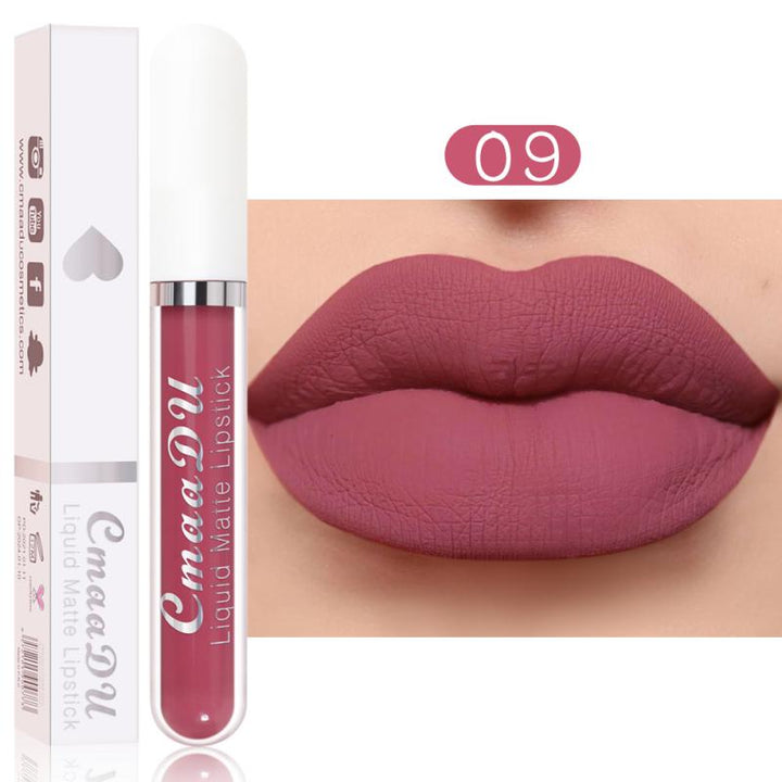 CmaaDu 18 Colors Long Lasting Lip Gloss Matte Velvet Liquid Lipstick Waterproof Moisturizing Lip Makeup Cosmetic TSLM1 freeshipping - Etreasurs