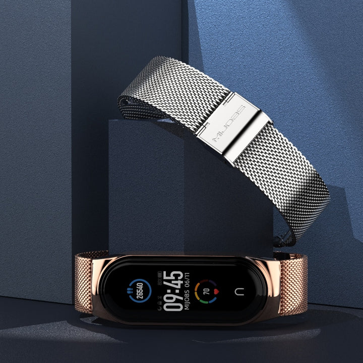 Strap for Mi Band 5 6 Metal Milanese Bracelet On Mi Band 4 Wristband Stainless Steel Mi Band 3 Strap For Xiaomi Miband 5 4 Xaomi freeshipping - Etreasurs