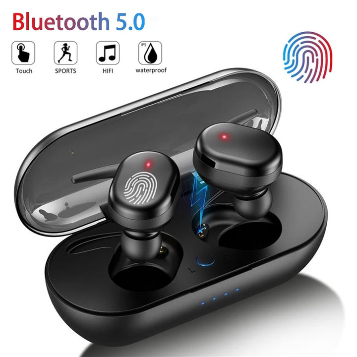 Y30 Bluetooth Earphones Wireless Headphones Touch Control Sports Earbuds Microphone Works On All Smartphones Music Headset TWS freeshipping - Etreasurs