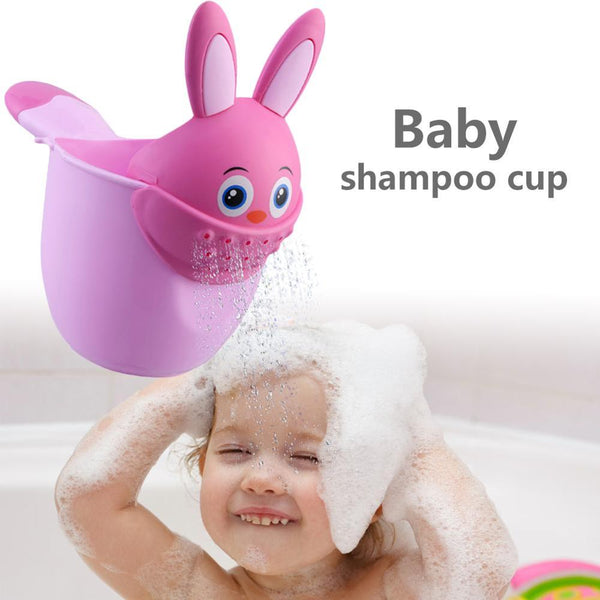 Infant Child Shower Shampoo Cup  Baby Cartoon Newborn Shower Cup Baby Shower Watering Spoon Bathing Cup freeshipping - Etreasurs