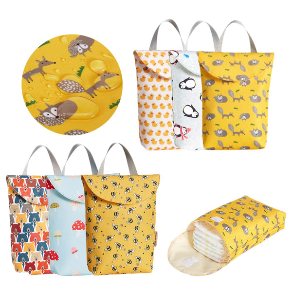 Hot Sale Multifunctional Baby Diaper Bags Reusable Fashion Waterproof Diaper Organizer Portable Big Capacity Mummy Bag Wholesale freeshipping - Etreasurs