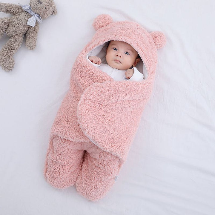Baby Sleeping Bag Ultra-Soft Fluffy Fleece Newborn Receiving Blanket Infant Boys Girls ClothesSleeping Nursery Wrap Swaddle freeshipping - Etreasurs