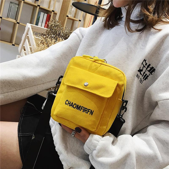 Women Bag Shoulder Chest bag Printed Cute Wallet Multifunction Mobile Phone  Canvas Small  Coin Purse Crossbag freeshipping - Etreasurs