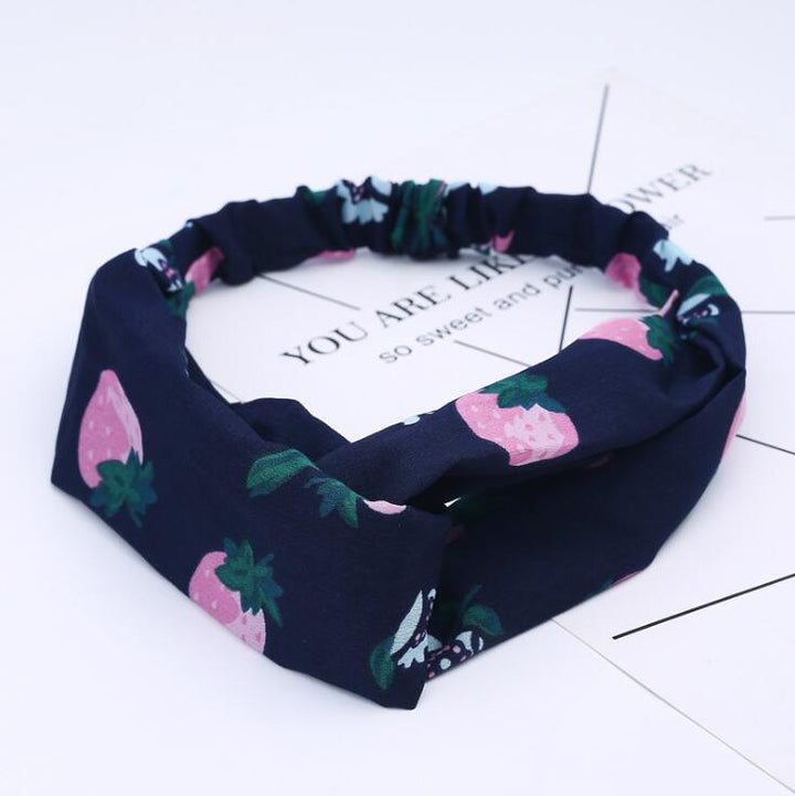 Fashion Women Girls Summer Bohemian Hair Bands Print Headbands Vintage Cross Turban Bandage Bandanas HairBands Hair Accessories freeshipping - Etreasurs