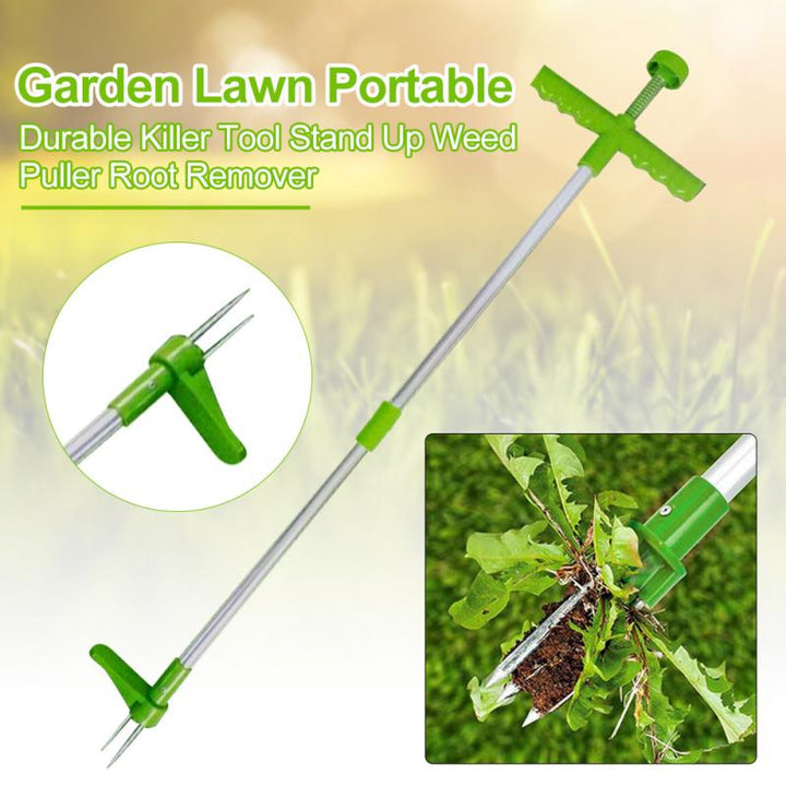 Root Remover Outdoor Killer Tool Claw Weeder Portable Manual Garden Lawn Long Handled Aluminum Stand Up Weed Puller Lightweight freeshipping - Etreasurs