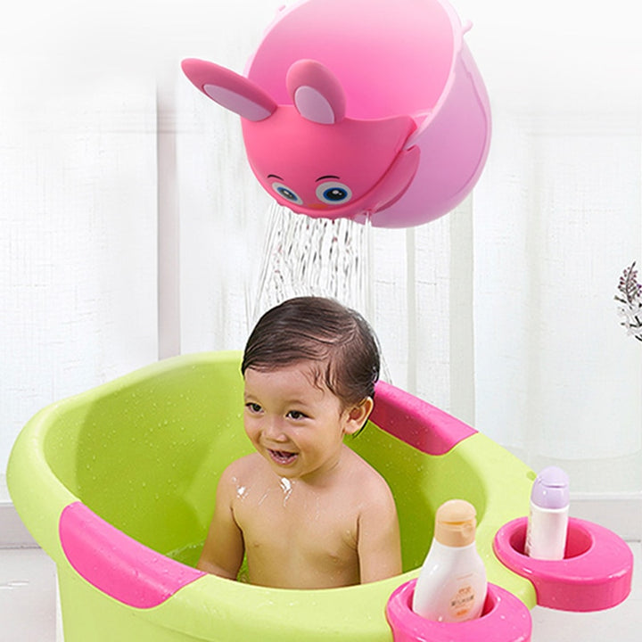 Infant Child Shower Shampoo Cup  Baby Cartoon Newborn Shower Cup Baby Shower Watering Spoon Bathing Cup freeshipping - Etreasurs