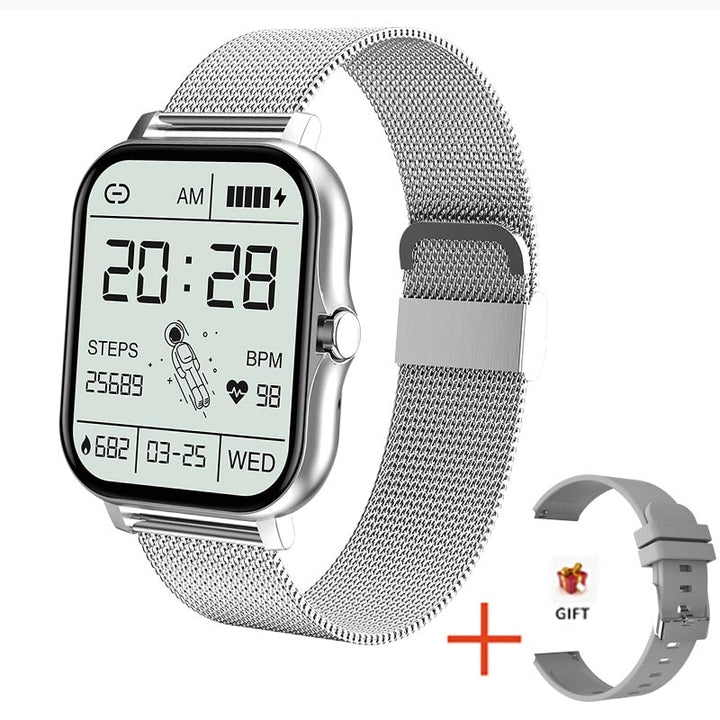 2021 New Women Smart watch Men 1.69" Color Screen Full touch Fitness Tracker Men Call Smart Clock Ladies For Android IOS+BOX freeshipping - Etreasurs