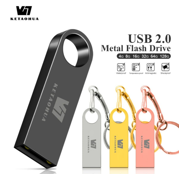 USB 2.0 Creative Metal Gift High Speed 8G 16G  32G 64G USB Drive Read and Write High Speed Transmission freeshipping - Etreasurs