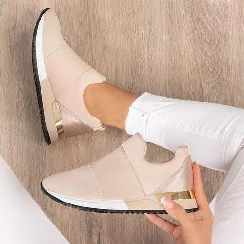 Vulcanize Shoes Sneakers Women Shoes Ladies Slip-On Knit Solid Color Sneakers for Female Sport Mesh Casual Shoes for Women 2021 freeshipping - Etreasurs