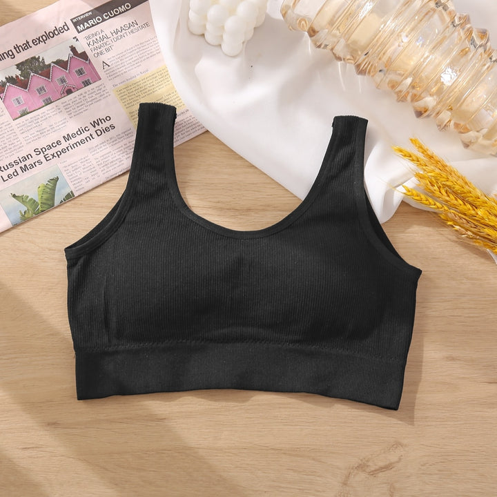 Women Tank Tops Streetwear Push Up Cropped Top for Female Lounge Solid Color Casual Sexy Lingerie Wirefree Camisole Fashion Girl freeshipping - Etreasurs