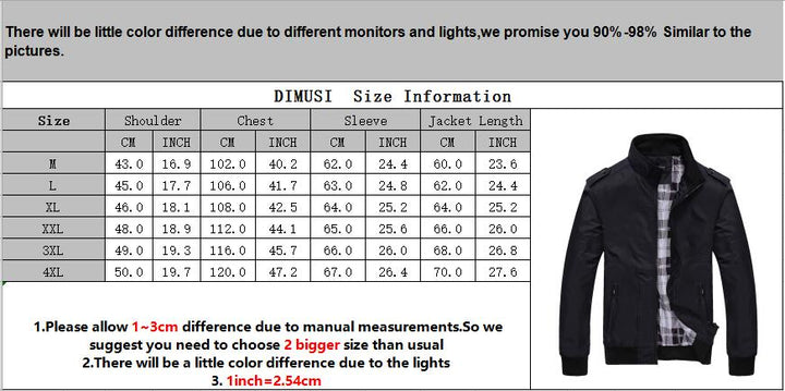 Mens Jackets Spring Autumn Casual Coats Solid Color Mens Sportswear Stand Collar Slim Jackets Male Bomber Jackets 4XL freeshipping - Etreasurs